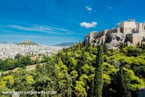 Auf dem Areshügel in Athen