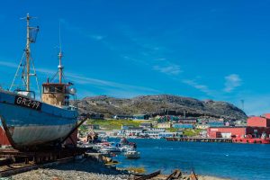 Quaqortoq (Julianehåb) auf Grönland Alte Werft in Qaqortoq