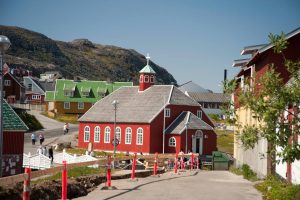 Quaqortoq (Julianehåb) auf Grönland Kirche-in-Qaqortoq