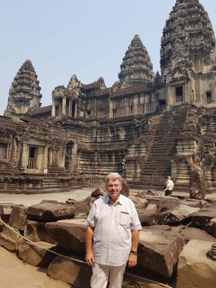 Peter Jurgilewitsch in Angkor Wat/Kambodscha