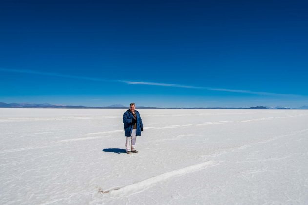 Peter Jurgilewitsch unterwegs Peter Jurgilewitsch auf dem Salar de Uyuni in Bolivien (3653 m)