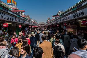 Strasse zum Asakusa Tempel