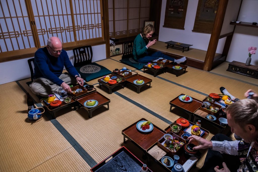 Abendessen im Kloster auf dem Mount Koya