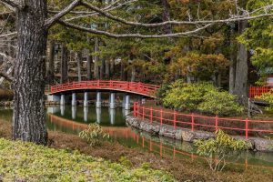 Auf dem Mount Koya Brücke in Mount Koya