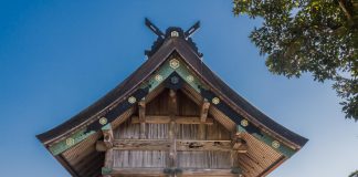 Die Silbermine in Ginzan und der Izumo Taisha Schrein Dach im Izumo Taisha Schrein