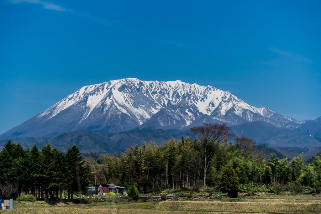 Berge im Daisen-Oki-Nationalpark in Japan