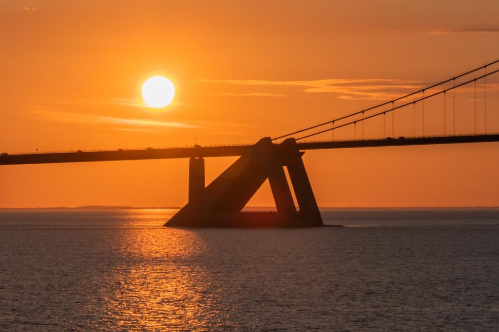 Ein Pylon an der Öresundbrücke