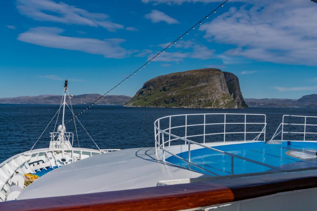 Das Nordkap MS Ocean Majesty auf dem Weg zum Nordkap