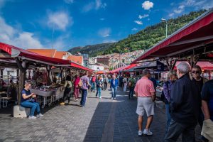 Fischmarkt in Bergen Fischmarkt in Bergen