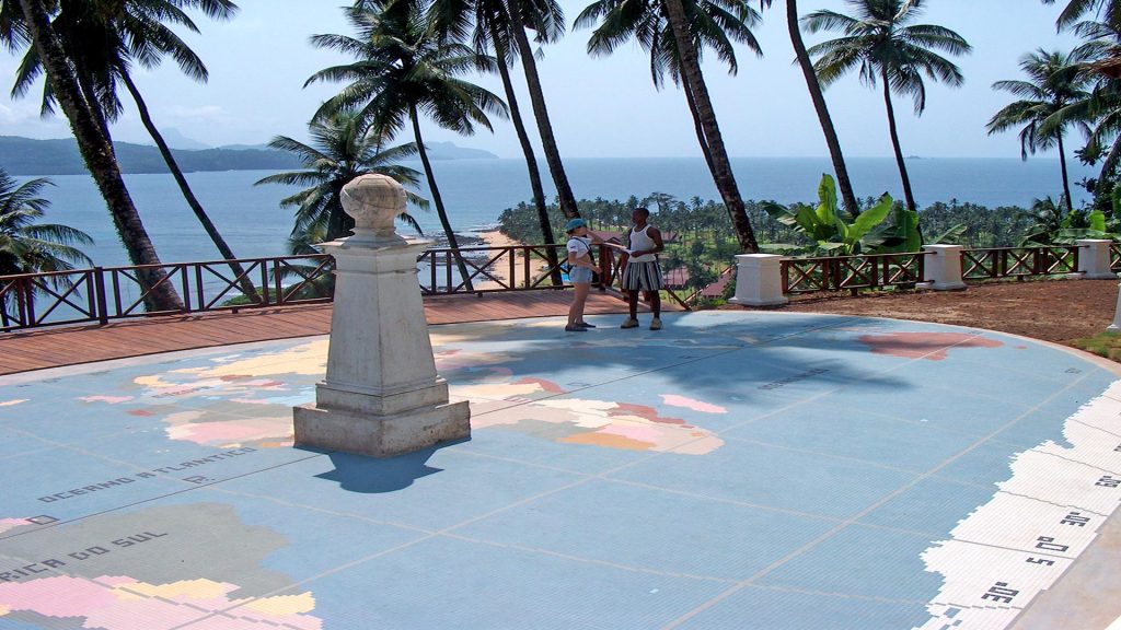 Äquator in Sao Tome und Principe Äquator in Sao Tome und Principe