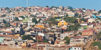 Valparaiso in Chile Aussicht auf Valparasio, Chile