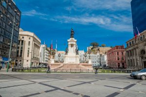 Denkmal der Helden von Iquique am Plaza Sotomayor Valparaiso