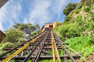 Gleise des Ascensor Concepcion in Valparaiso