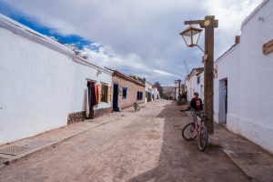 San Pedro de Atacama in Chile Straße in San Pedro de Atacama