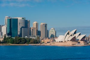 Skyline von Sydney mit Sydney Oper