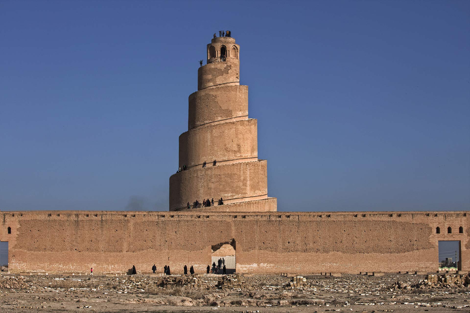 Spiralminarett von Samarra - ein Vorbild für den Burj