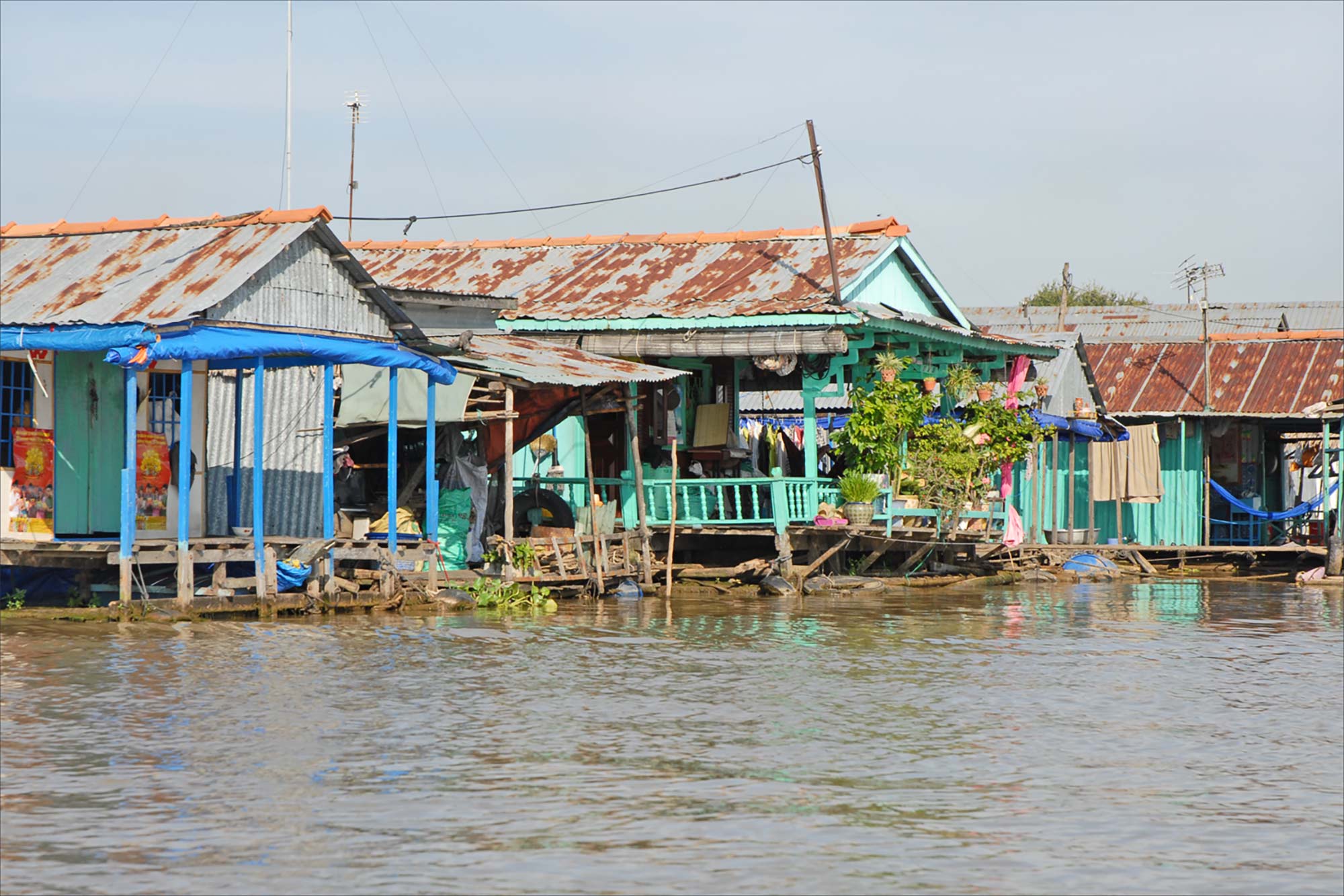 Schwimmendes Dorf bei Chau Doc