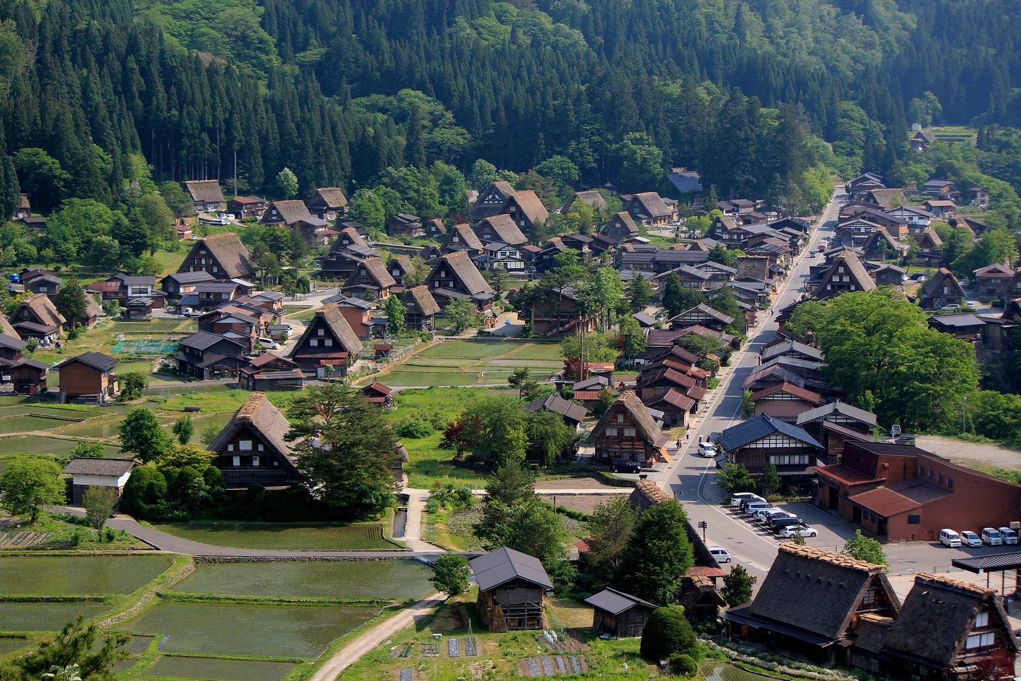 Dorf im Shirakawa-go
