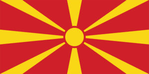 Nordmazedonien Flagge