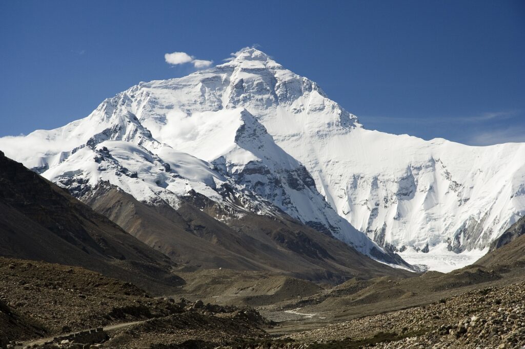 Der Kontinent Asien Der Mount Everest im Himalaya