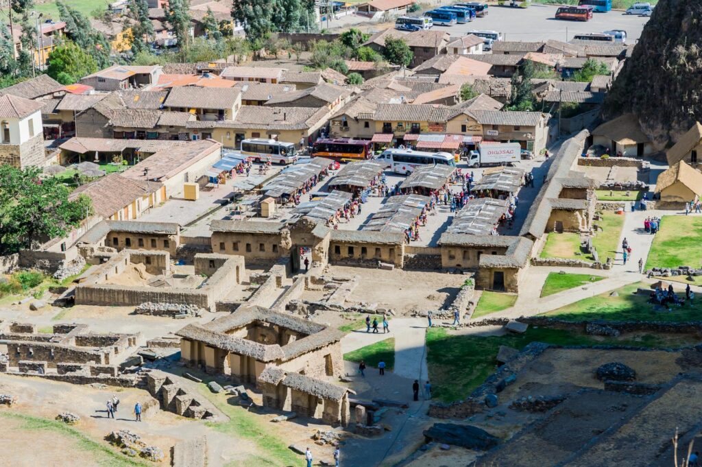 Ollantaytambo - grandiose Festung der Inka in Peru In den Inkaruinen von Ollantaytambo
