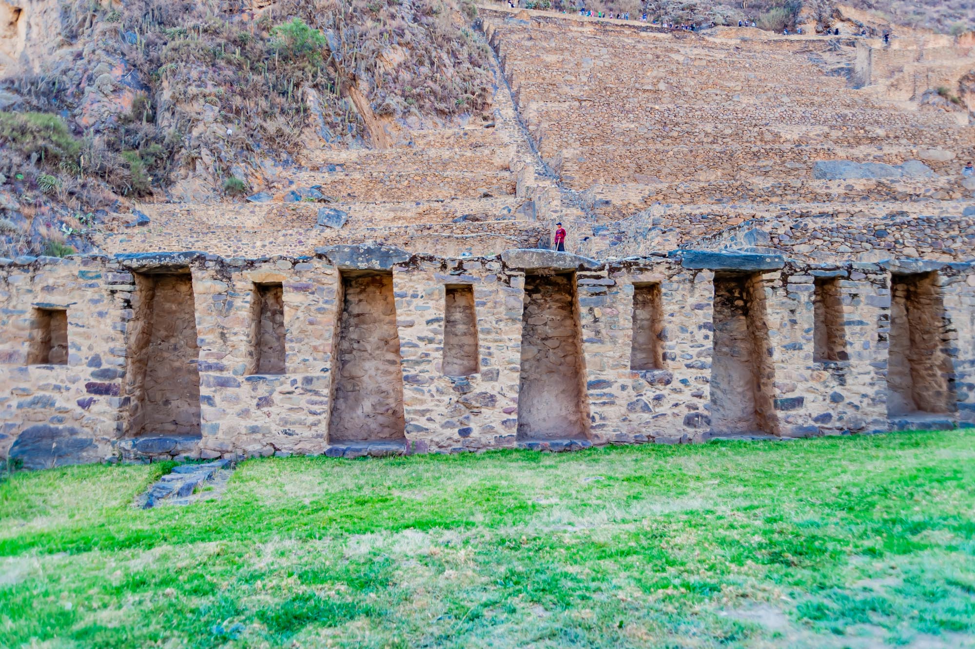 Ollantaytambo - grandiose Festung der Inka in Peru In den Inkaruinen von Ollantaytambo