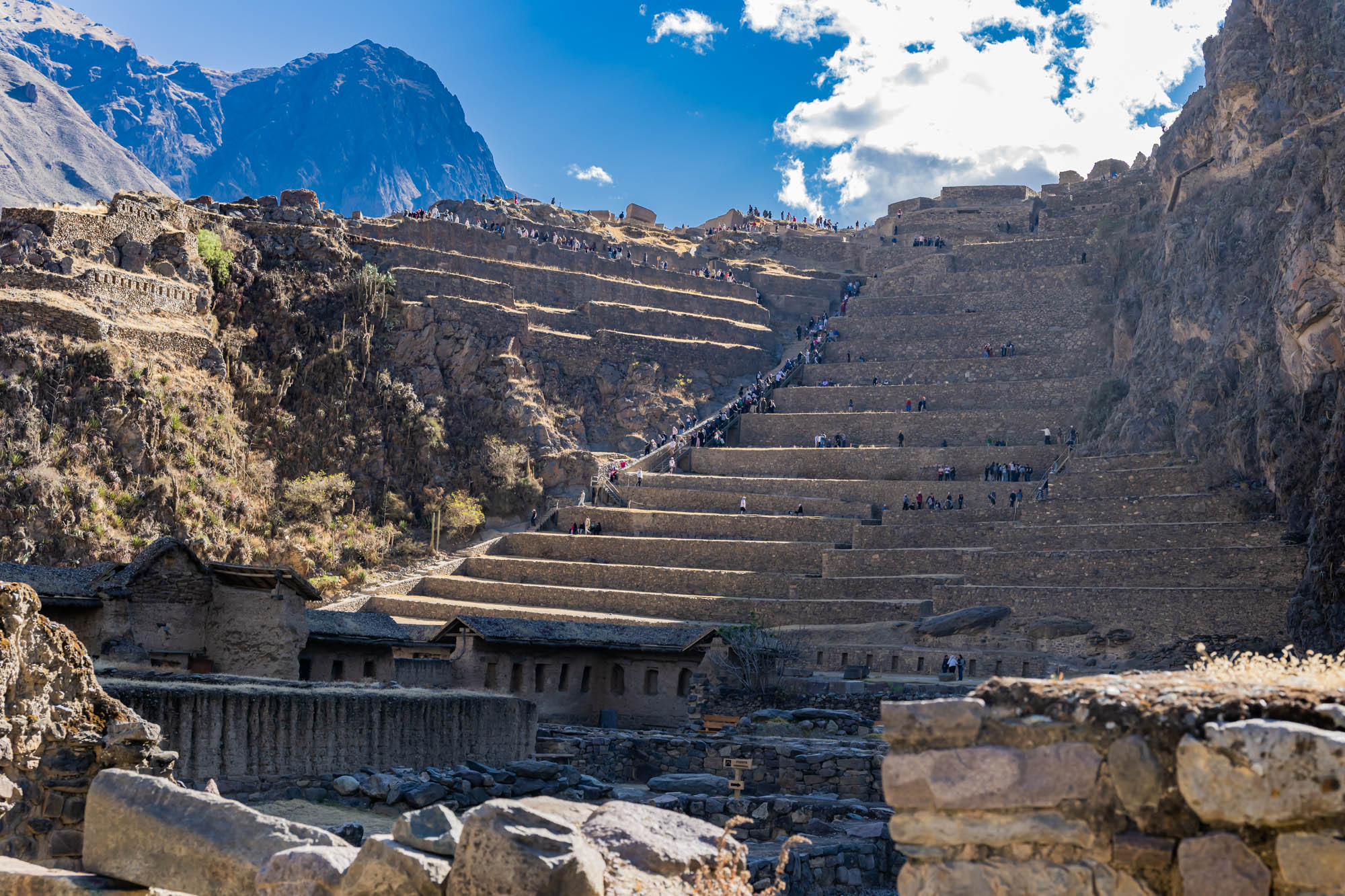 Ollantaytambo - grandiose Festung der Inka in Peru Terassen in Ollantaytambo – Peru
