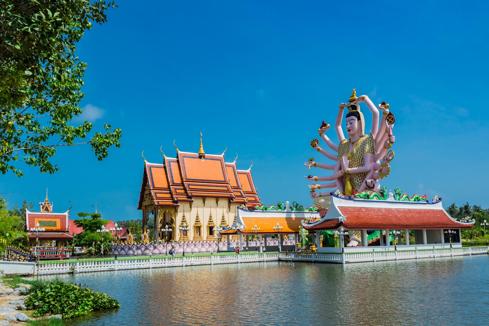 Das Wat Kloster Schule Mittelpunkt