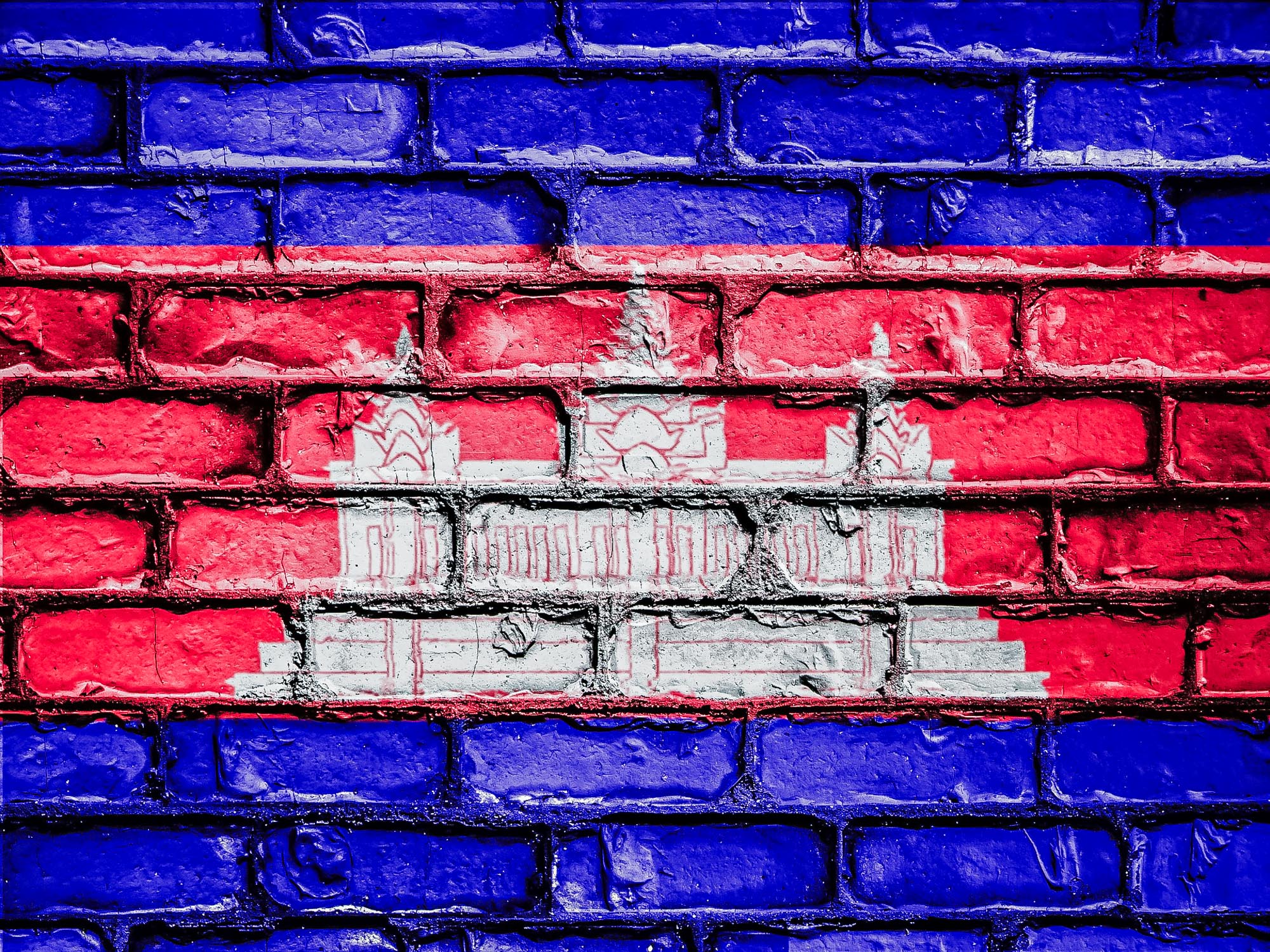 Die Kambodschanische Flagge